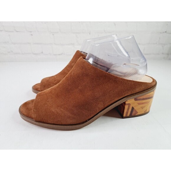 Sole Society Tammie Brown Leather Mules Women’s Size 10M - Picture 3 of 9